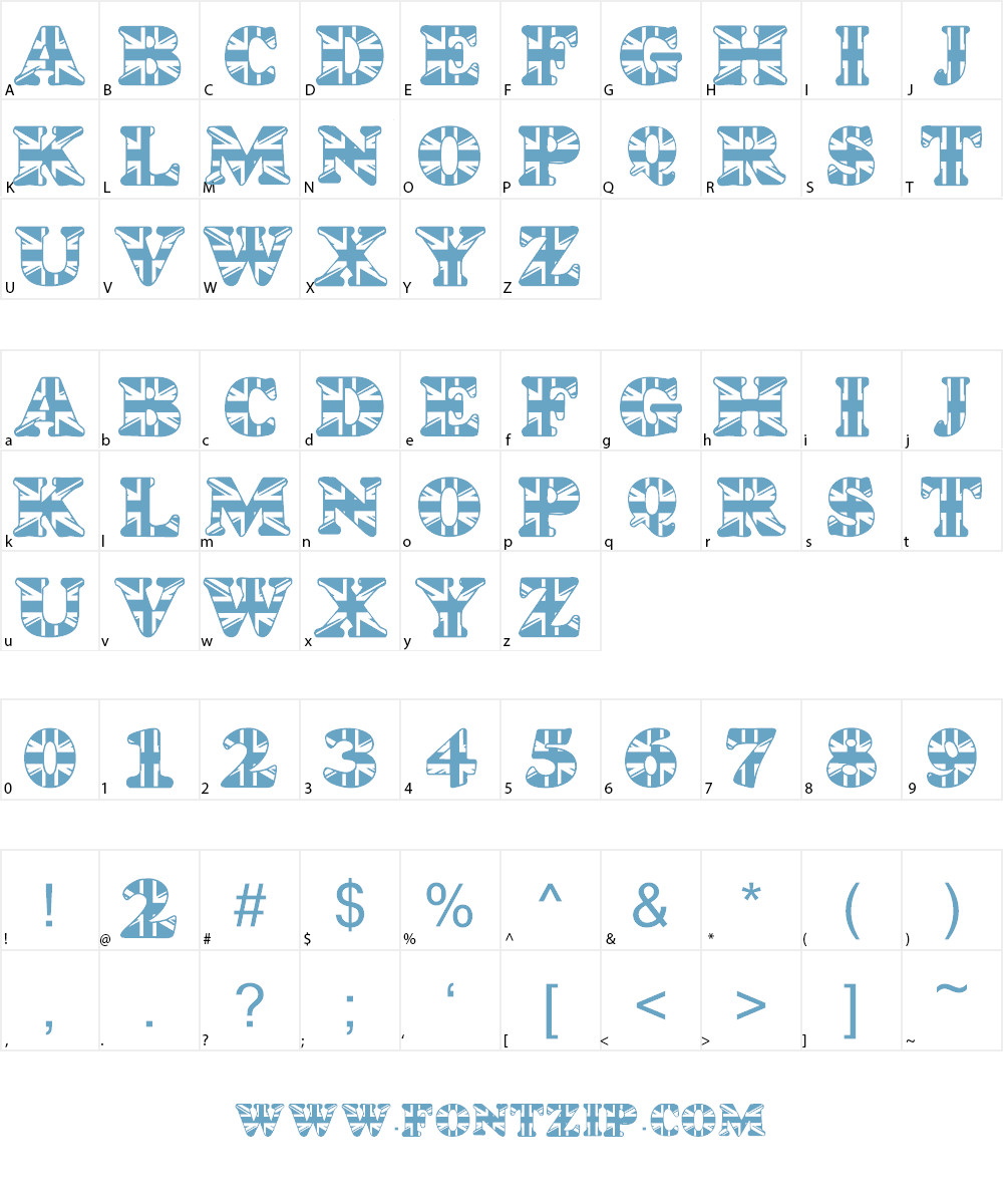 LMS God Save The Queen Font Character